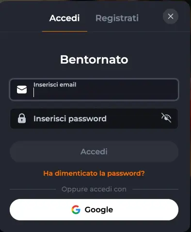 Corgibet Accedi
